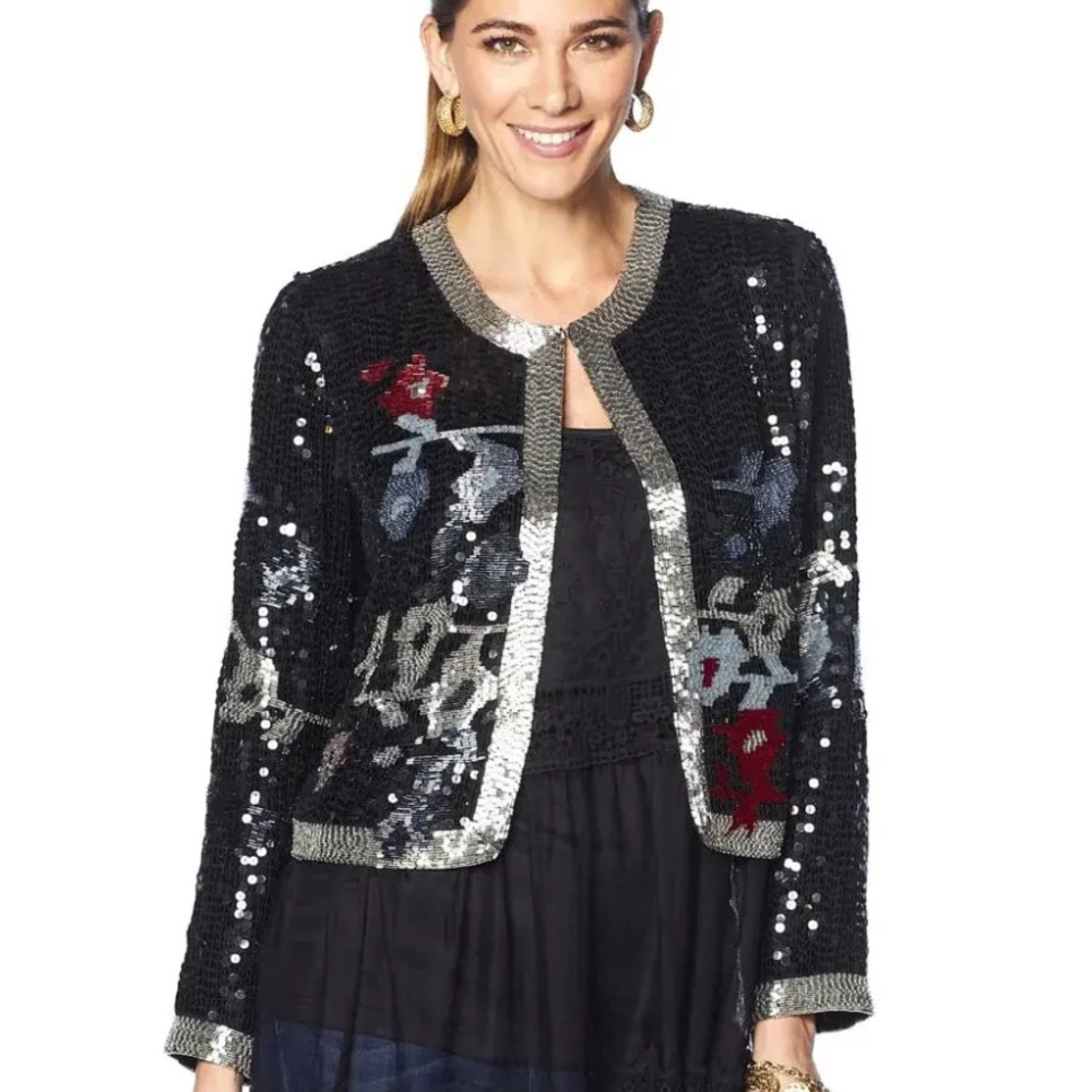 La Bellum Sequined Jacket - Picture 1 of 8